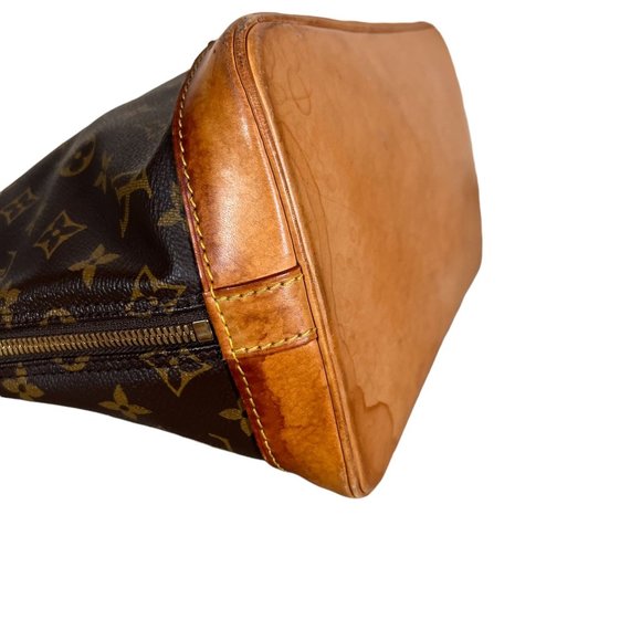 Authentic Louis Vuitton Satchel Bag Alma Monogram Used LV Handbag Vintage - Picture 6 of 11